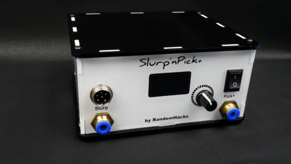 Front of the Slurp'nPick+ station