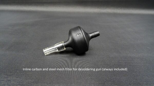 Carbon + mesh filter for desoldering gun for the Slurp'nPick+ station
